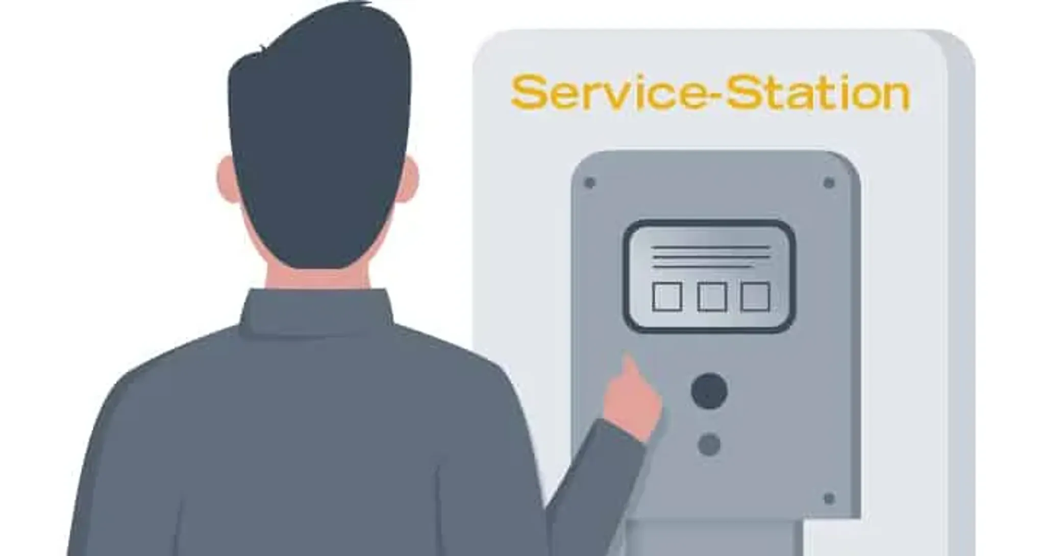 Grafik, Bedienung der Service Station