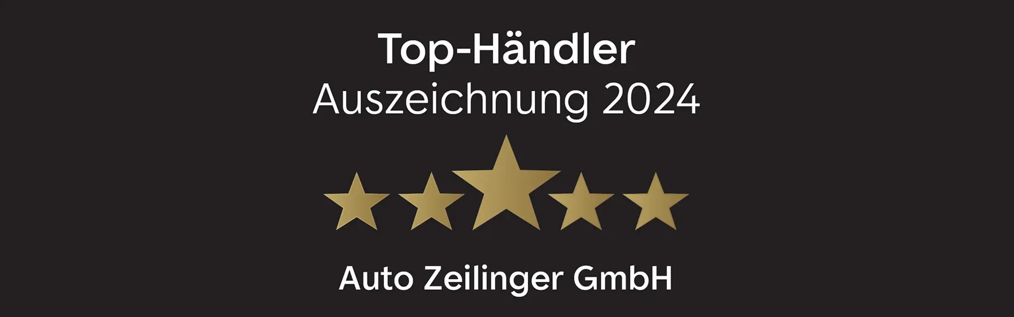 Fünf Sterne von Autoscout für den top Händler 2024