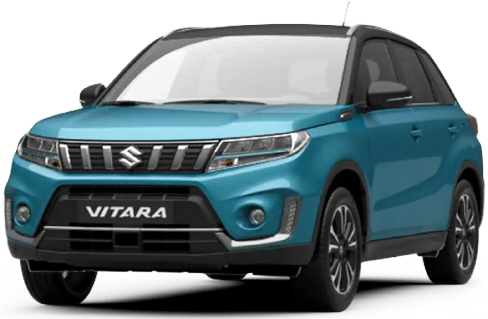 Suzuki Vitara von vorn in Farbe Ocean