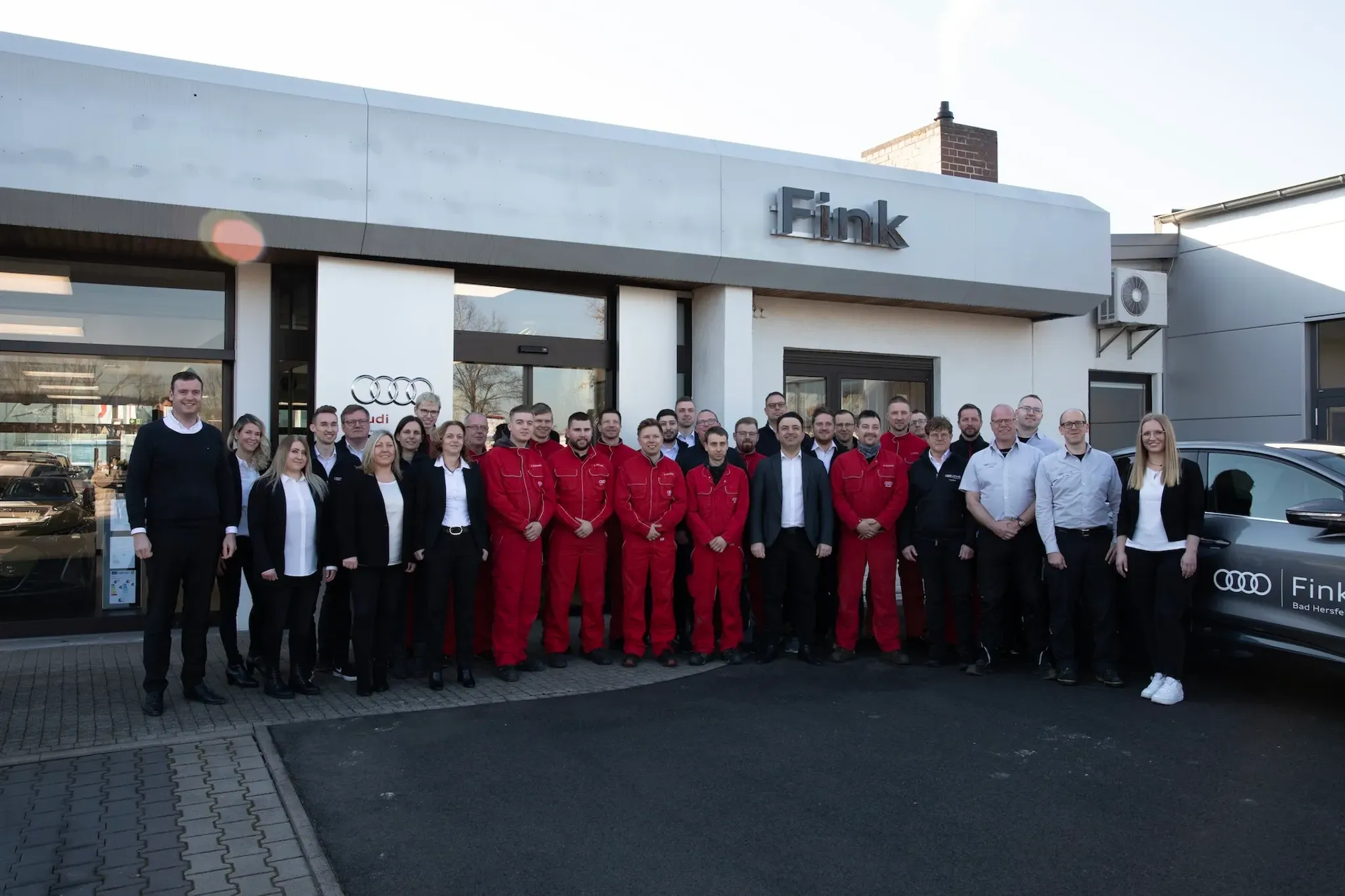 Werkstatt in Serviceteam des Autohaus Fink